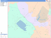 Lake Elsinore  Wall Map Color Cast Style